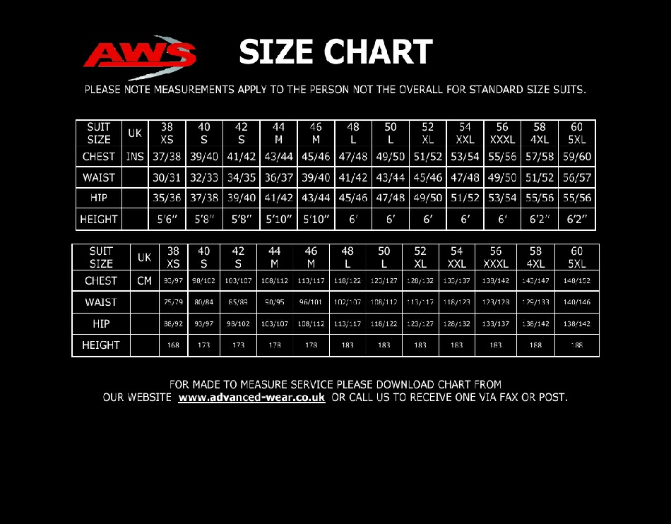 Size Chart AWS 2012.pdf